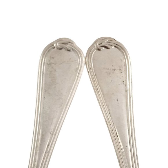 Christofle Sterling Silver Oceana Salad Serving Set Fork and Spoon (B) #12335 - Picture 7 of 12